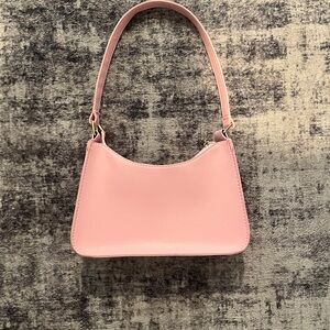 Baby pink ladies shoulder bag
